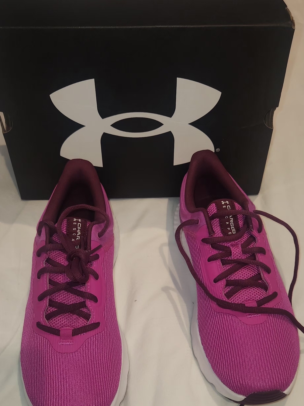 Under Armour Women’s Fuchsia/Purple Lace-Up Running Sneakers